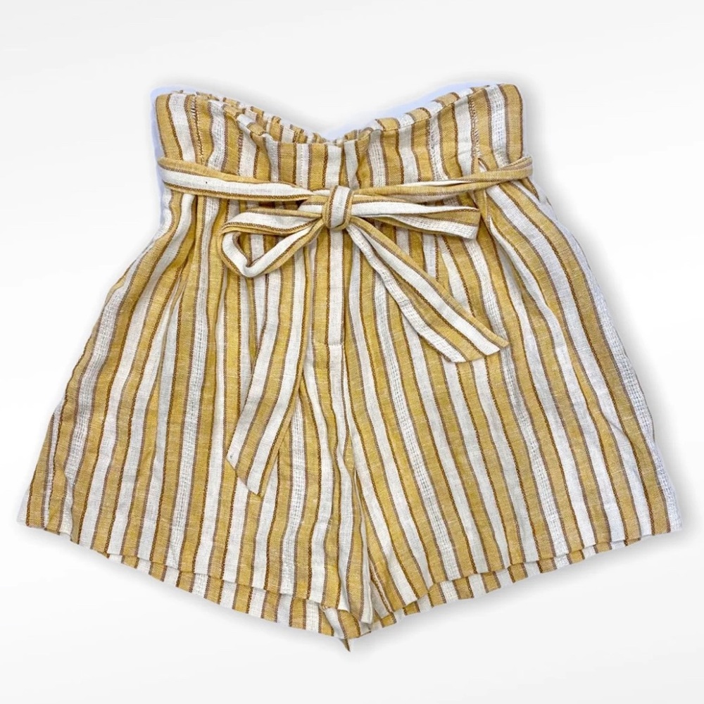 Drew striped casual Paperbag short pants S